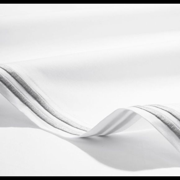 Ralph Lauren Hudson Park Italian Percale King Fiat Sheet Collection - Used - Picture 2 of 5